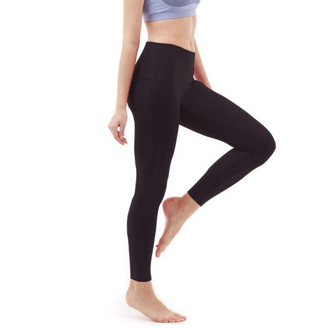 Elastic Women Leggings Slim Accessories Polyester Tights Gym High Waist Sport Solid Fashion Casual Yoga Pants Fitness