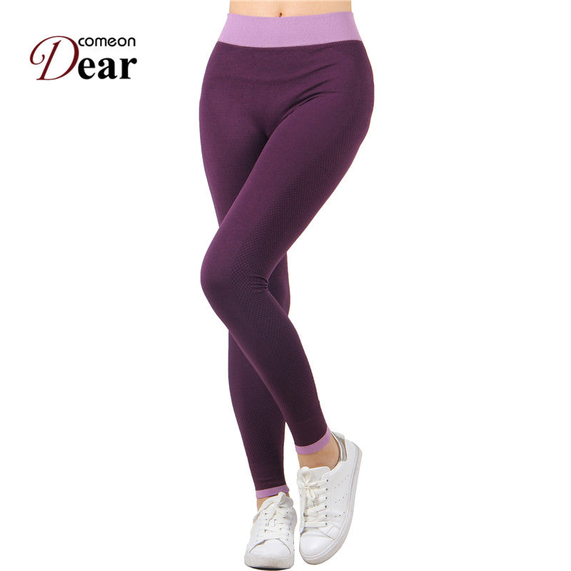 Comeondear Leggings Mujer Fitness Yoga Legging Elastic Breathable Sport Workout Leggings for Running Womens Pants Legins TJ2434
