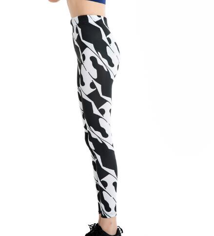 Fast-selling Amazon's explosive print pencil skinny pants stretch big lady Yoga Pants underpants