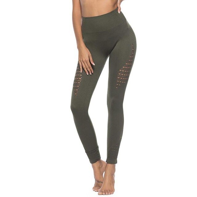 1 Pcs Women High Waist Seamless Yoga Pants Leggings Stretchy for Running Sports TC21